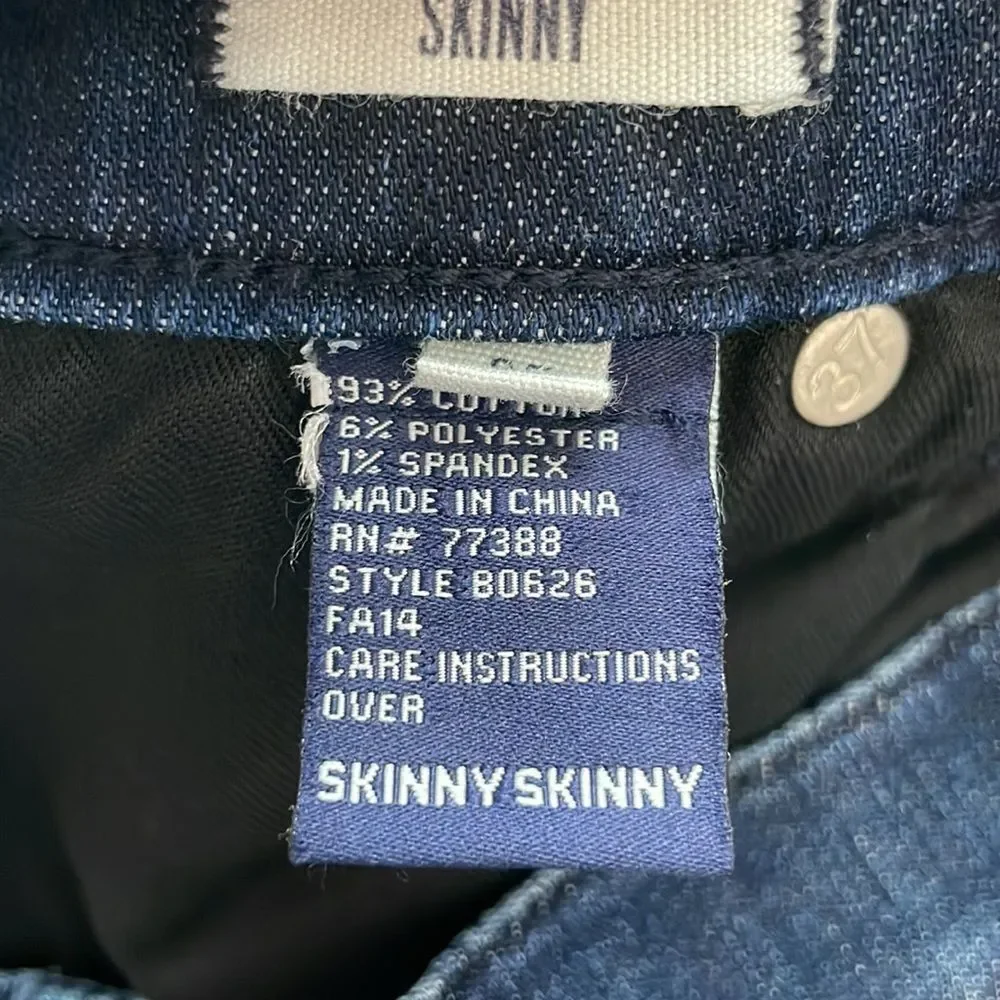 Madewell Skinny Skinny Blue Jeans. Mid Rise. Size 27.